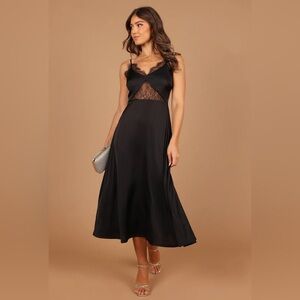 Petal & Pup Black Lace Ariel Dress
